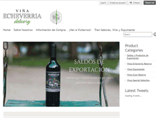 Tablet Screenshot of echeverriadelivery.com